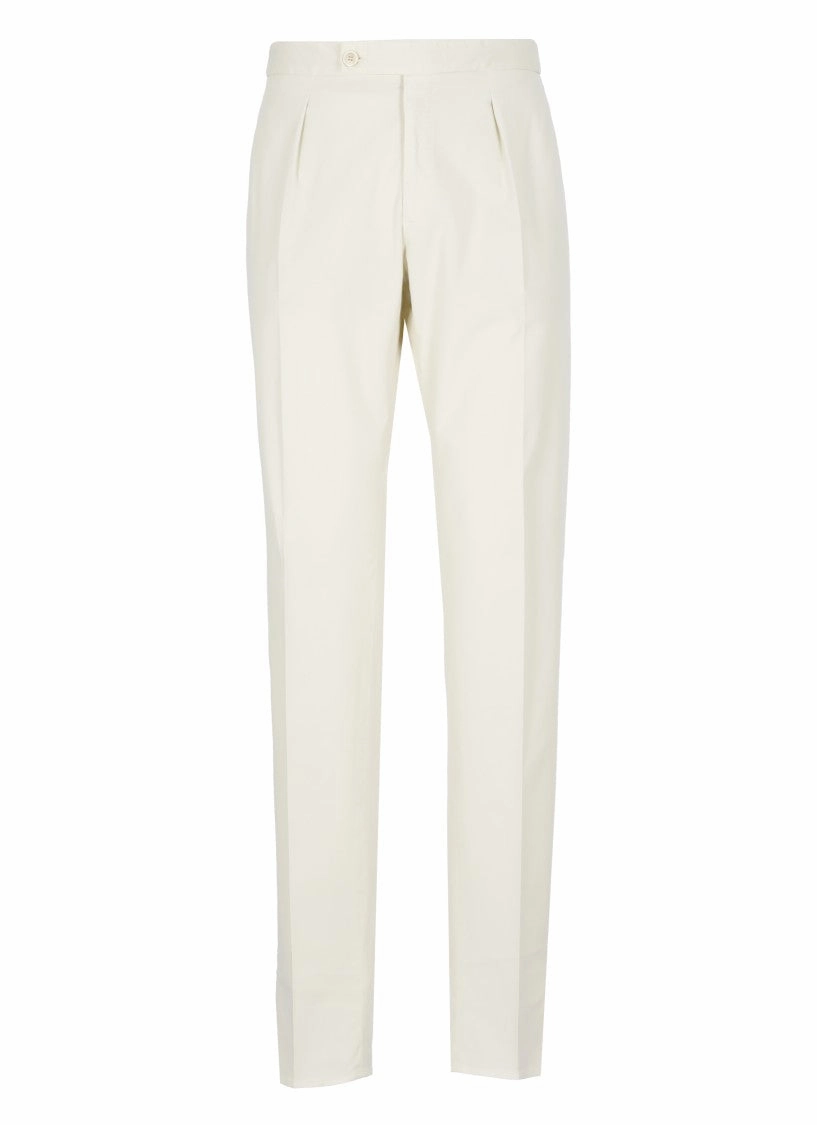 Ivory Cotton Pants