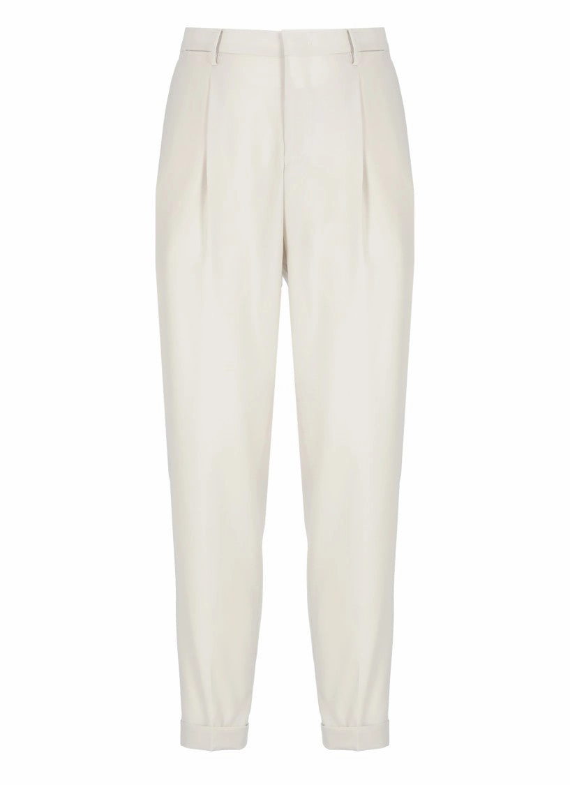 Ivory Virgin Wool Pants