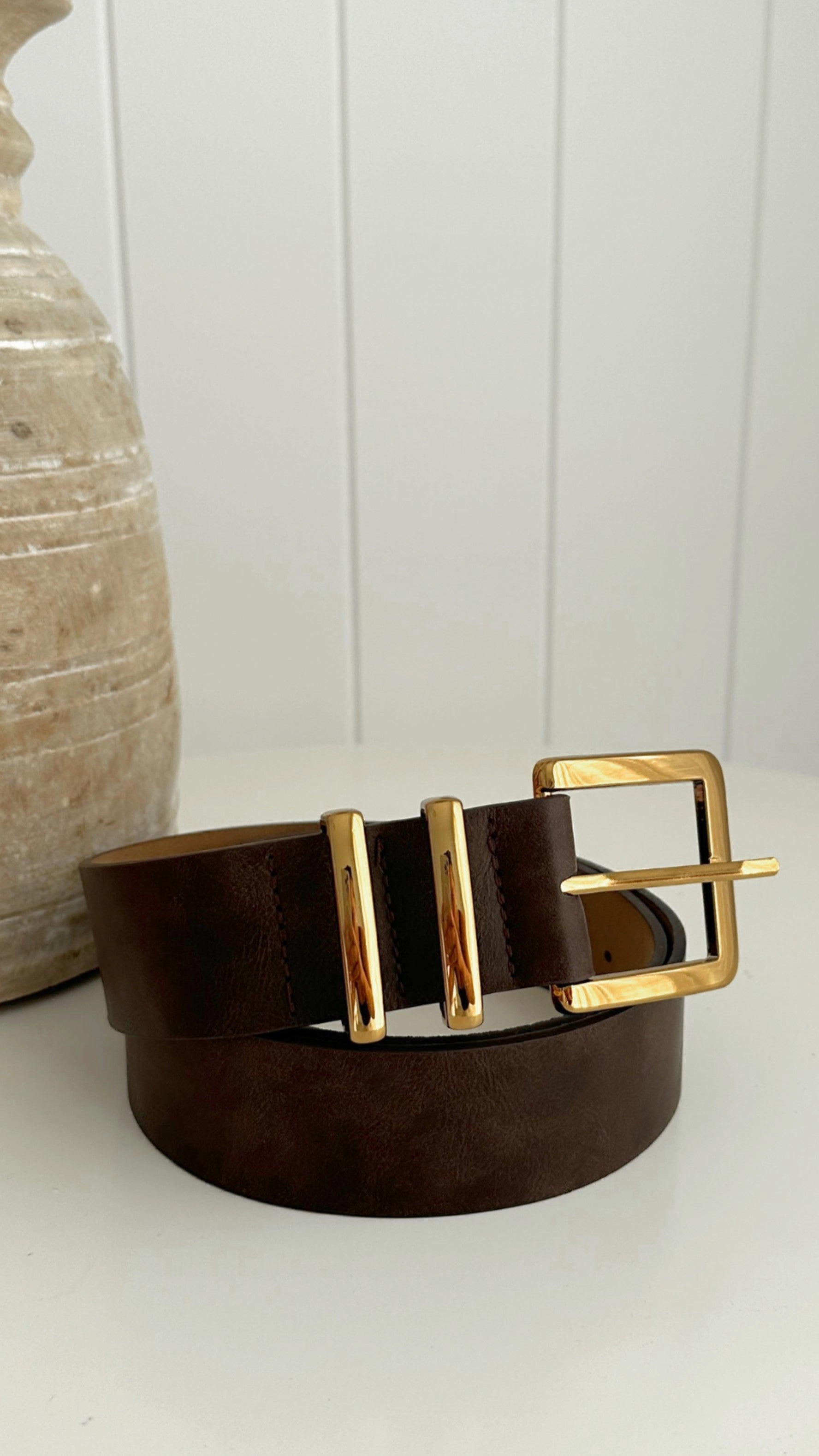 Jabilo Belt - Brown / Gold