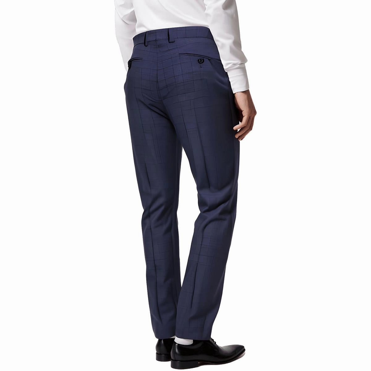 Jace Mens Glen Plaid Wool Dress Pants
