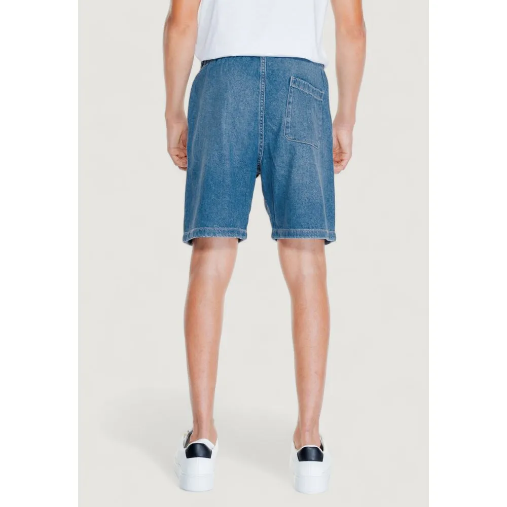Jack Jones blue Cotton Men's Short