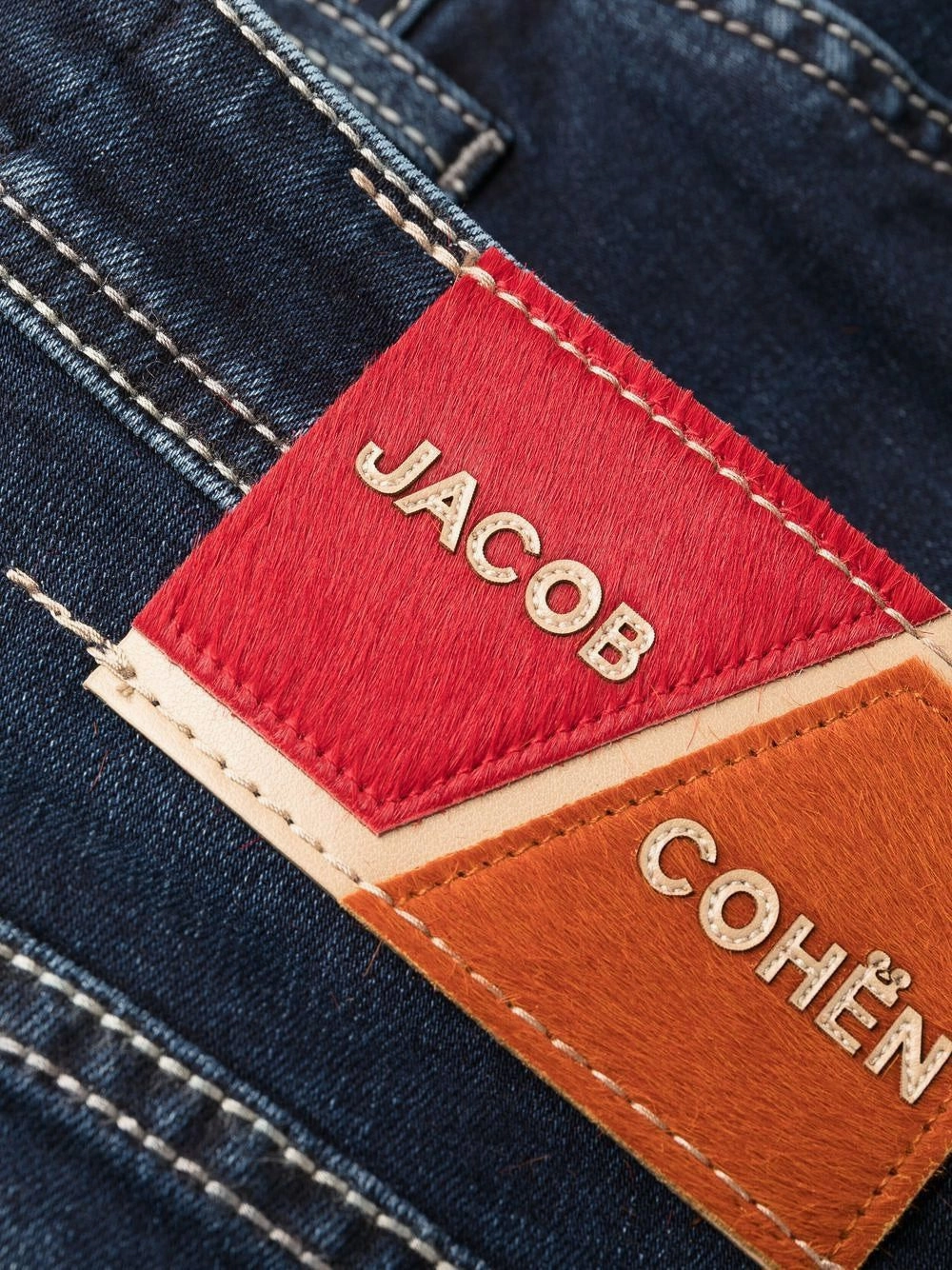 Jacob Cohen Elegant  with Suede Men's Accent