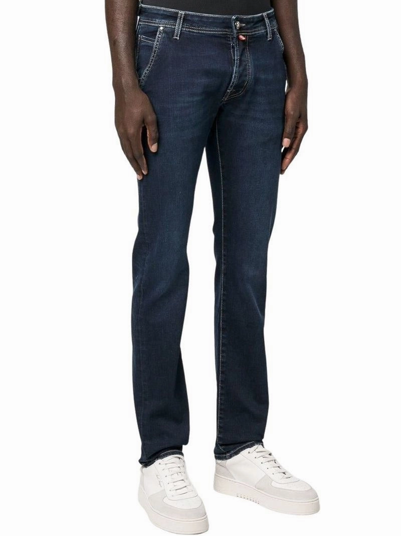 Jacob Cohen Elegant  with Suede Men's Accent