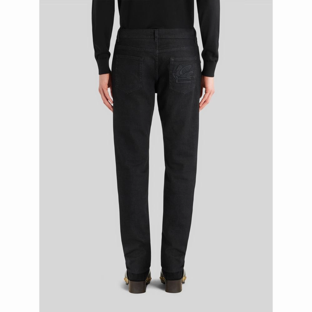 JACQUARD JEANS WITH ETRO LOGO AND PEGASO