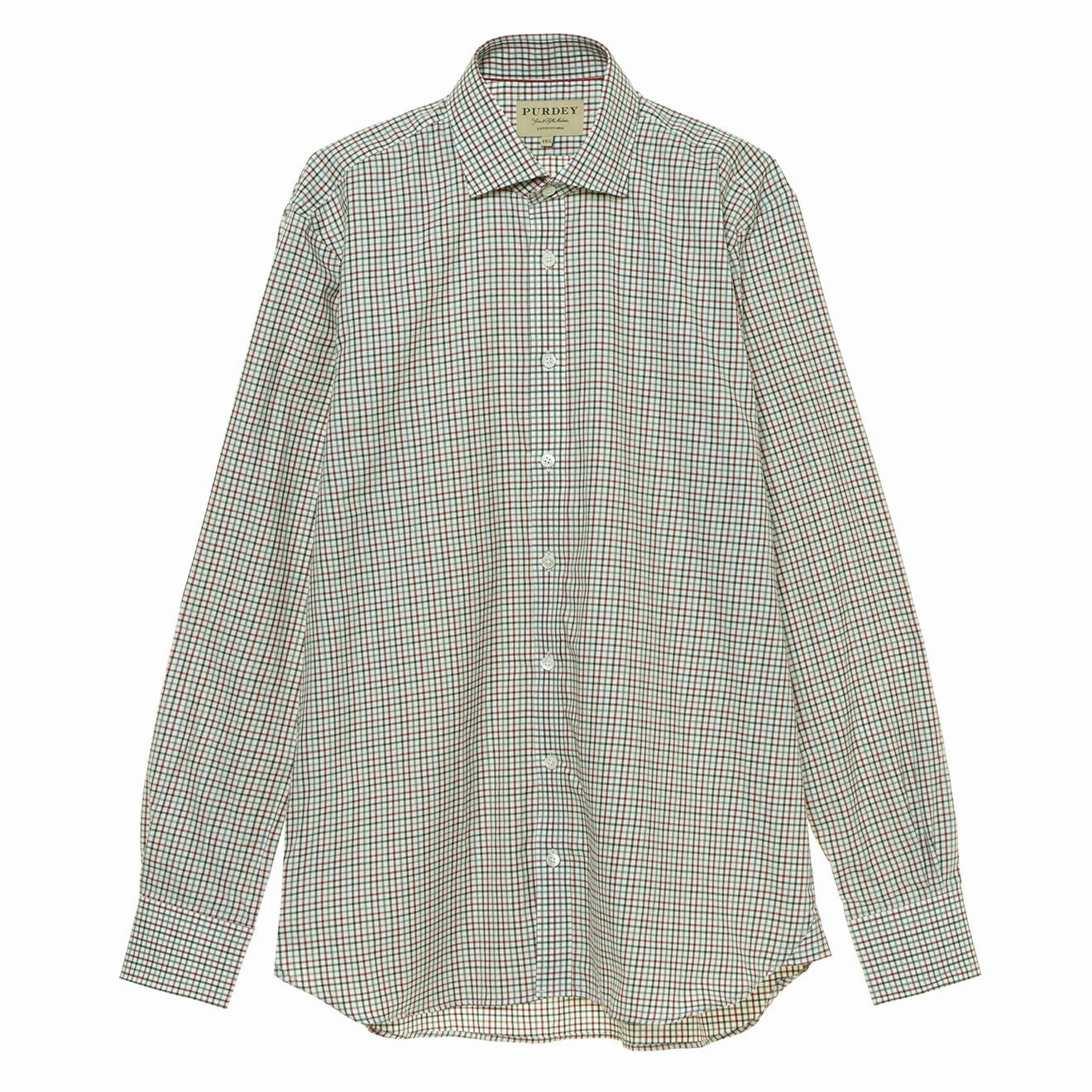 James Purdey McKenzie Check Shirt Sage Green mens tank tops best deals