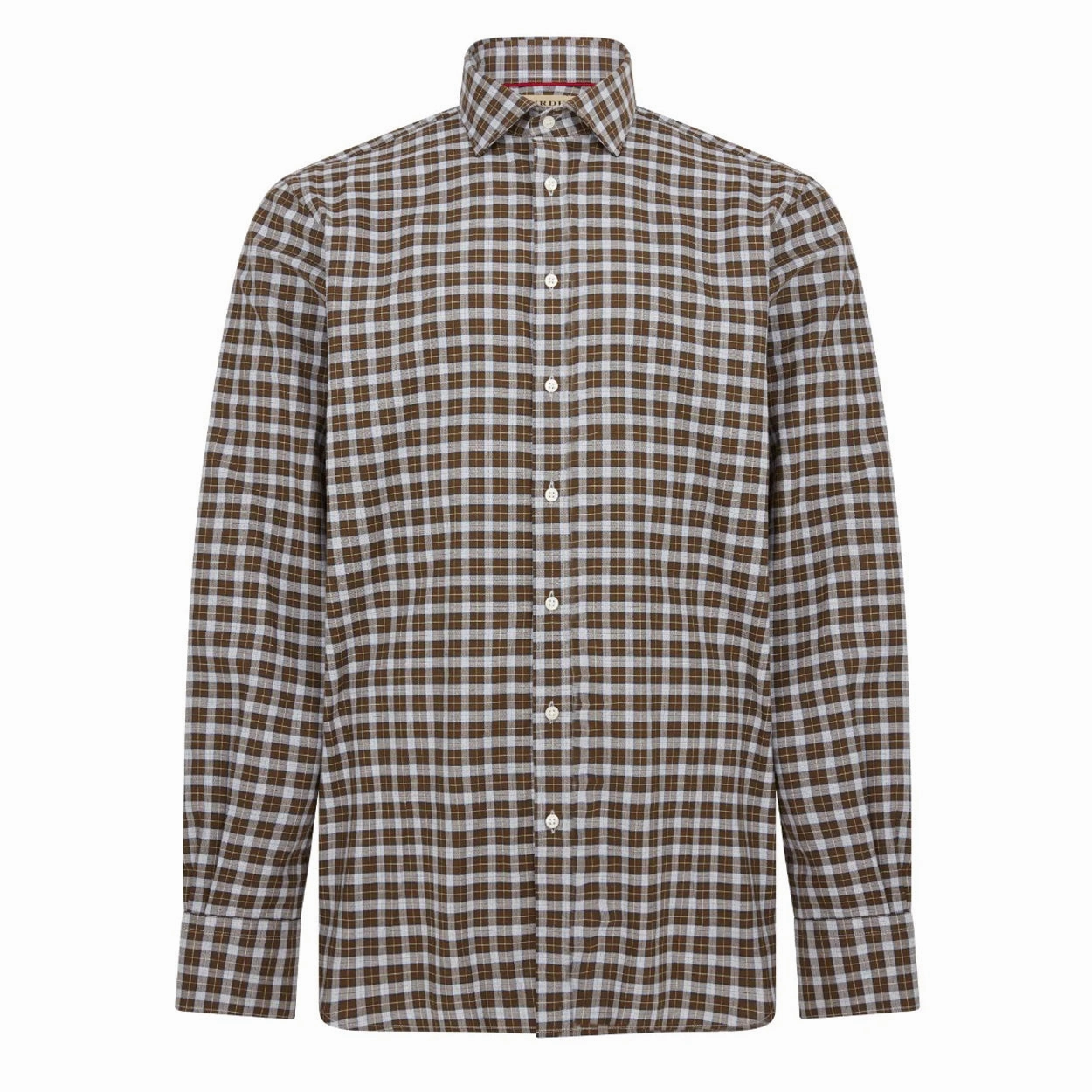 James Purdey Purdey Fit Mid Check Shirt Olive mens tank tops best deals
