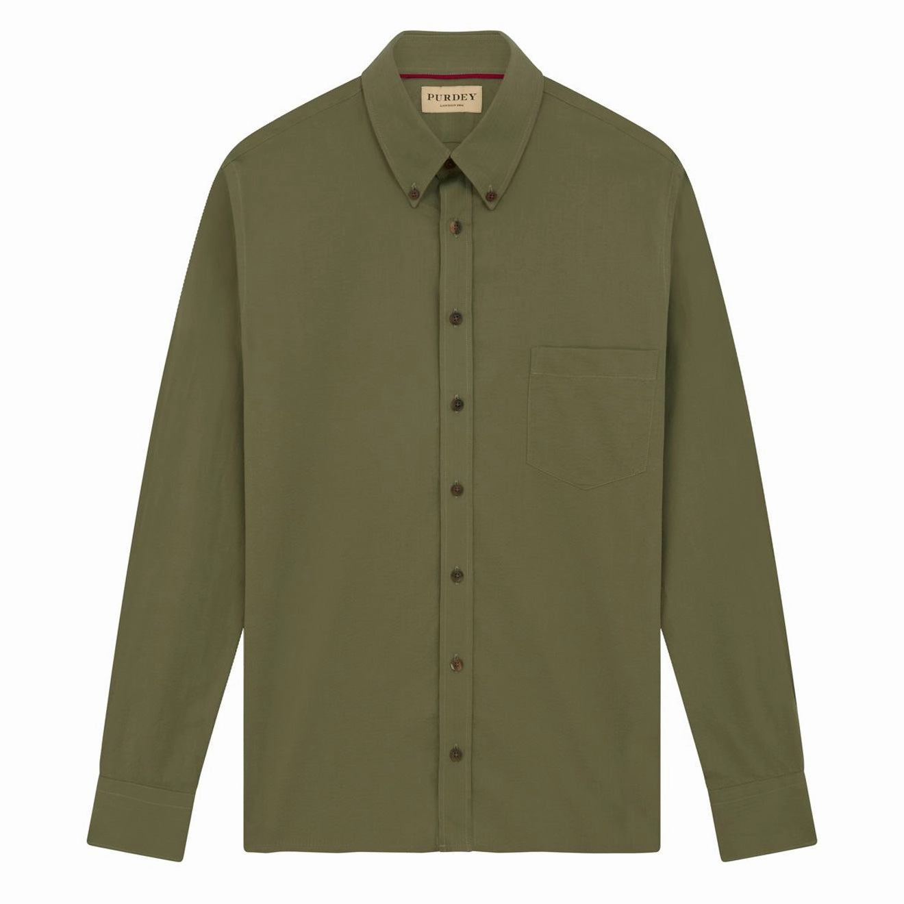 James Purdey Seersucker Button Down Collar Shirt Green mens tank tops best deals