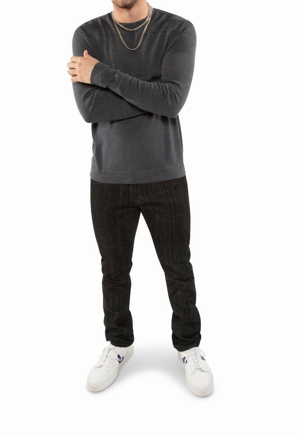 Japanese Denim Slim Jeans In Black