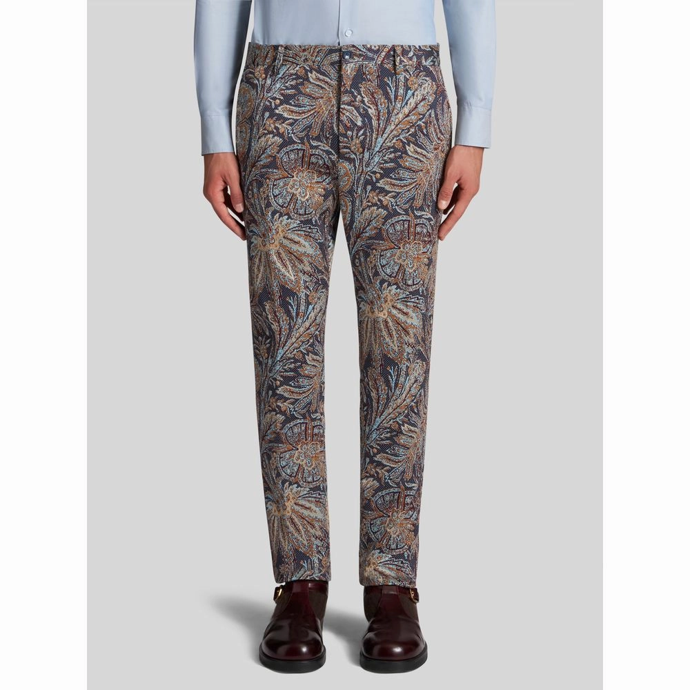 JERSEY JACQUARD TROUSERS