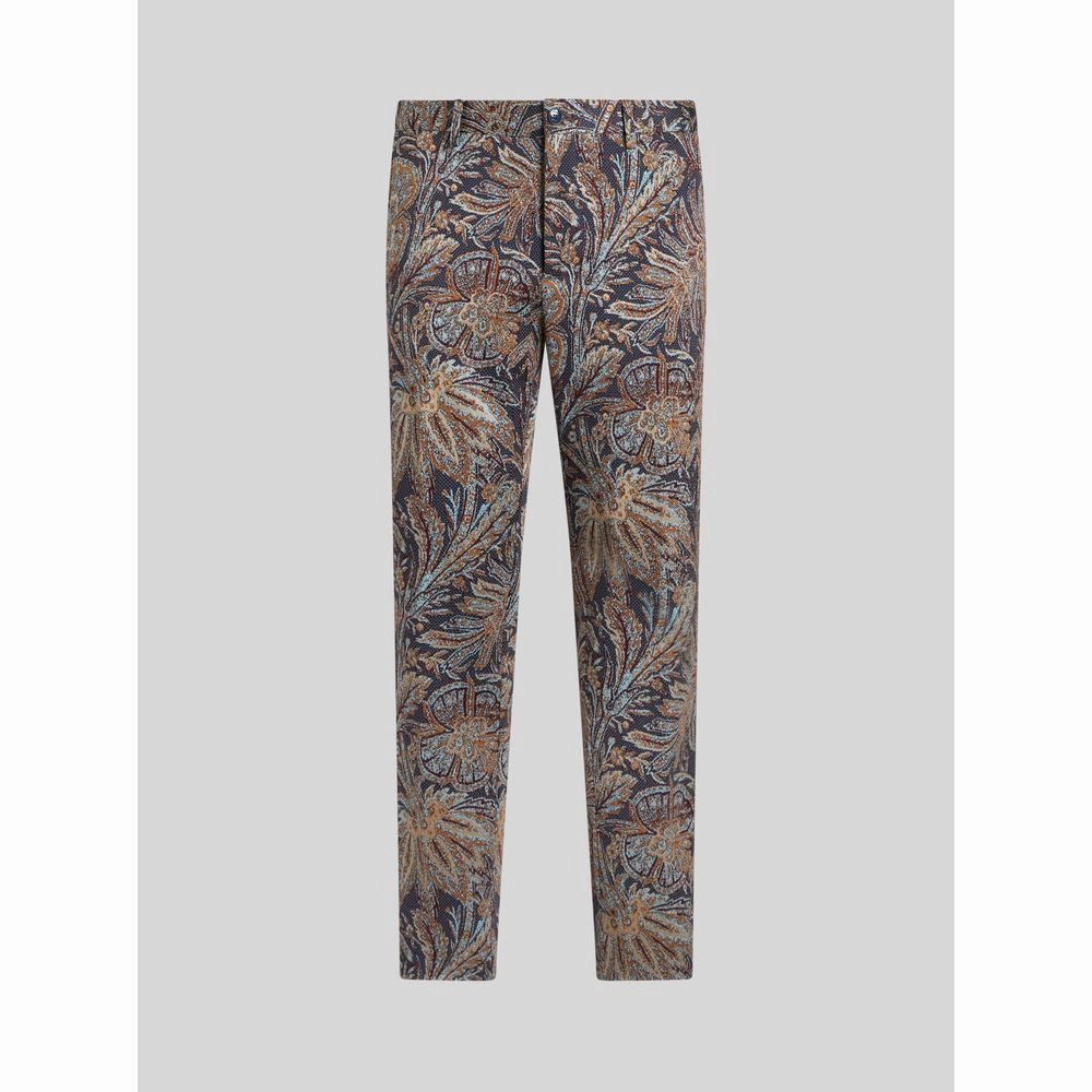 JERSEY JACQUARD TROUSERS