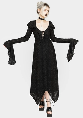 Jessel Distressed Cascade Handkerchief Hem Midi Dress Dresses Womens - beach dresses cheap