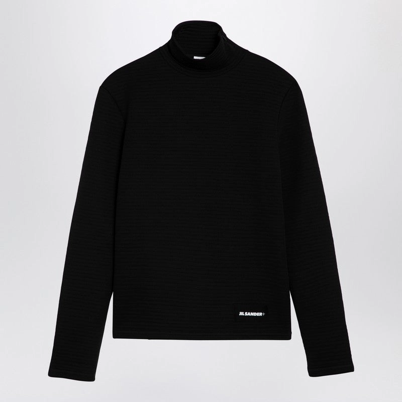 Jil Sander Men's Turtleneck Sweater With Logo Patch cashmere sweaters sale