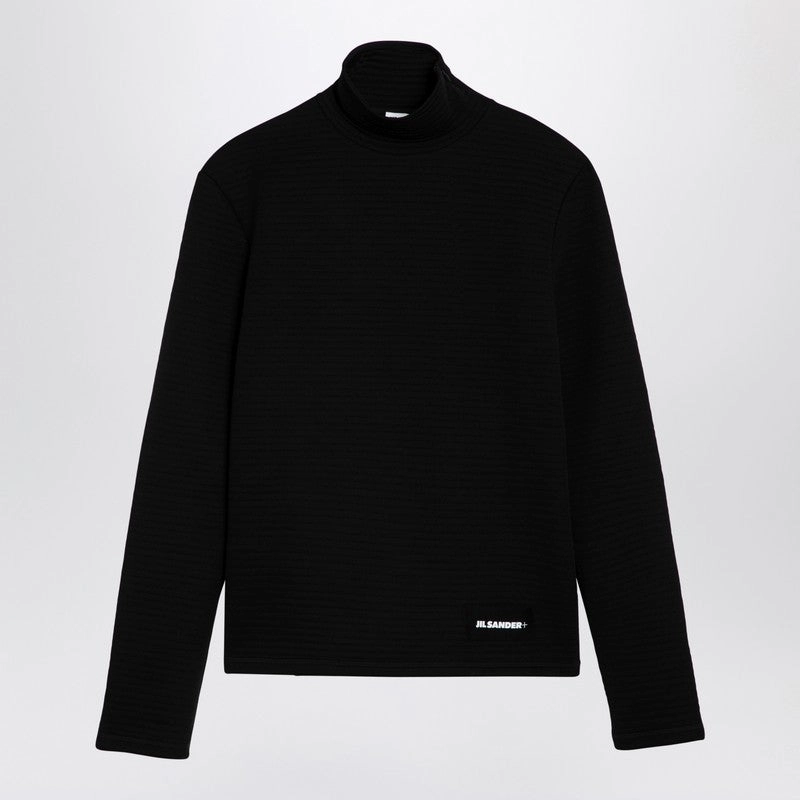 Jil Sander Men's Turtleneck Sweater With Logo Patch