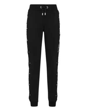 Jogging Trousers Net Crystal Touch Fringe Activewear Womens - sports bras best price
