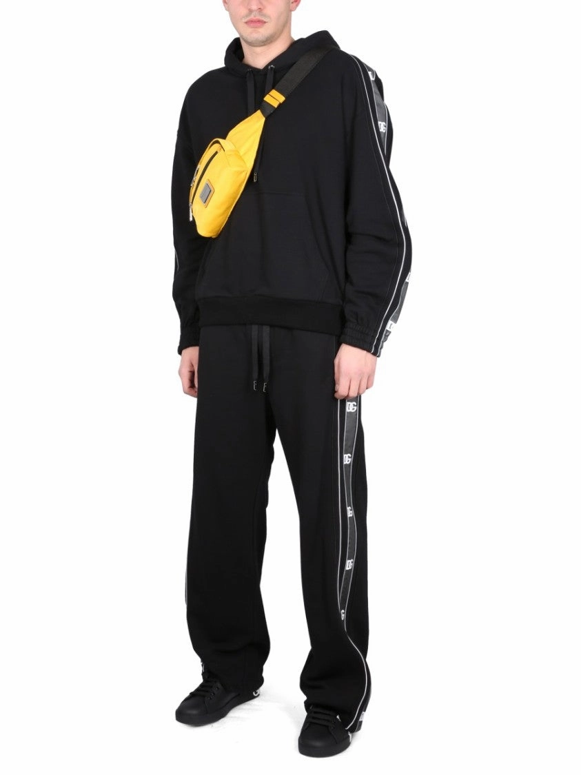 Jogging Pants With Logo Bands