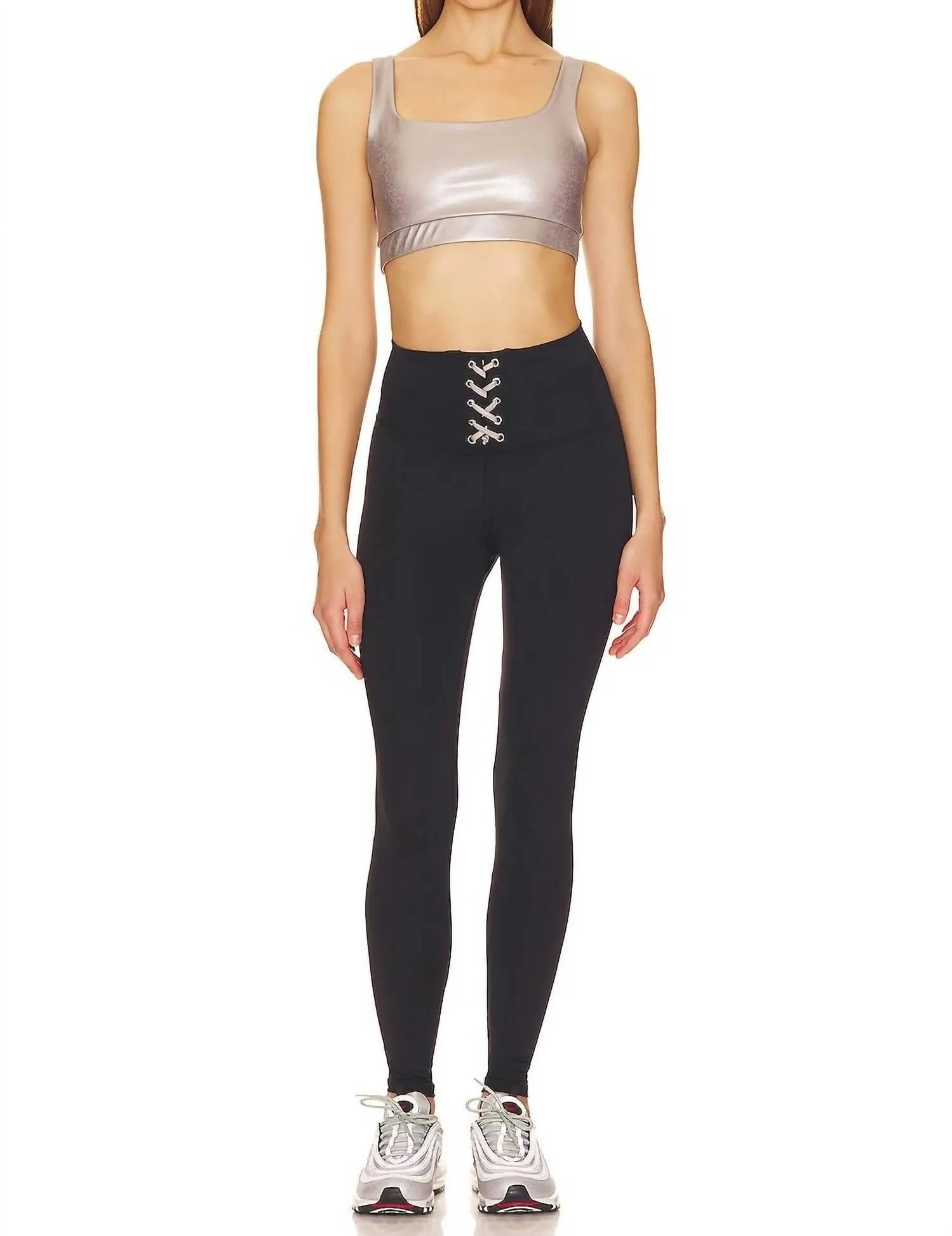 Jolie Sports Bra In Silver