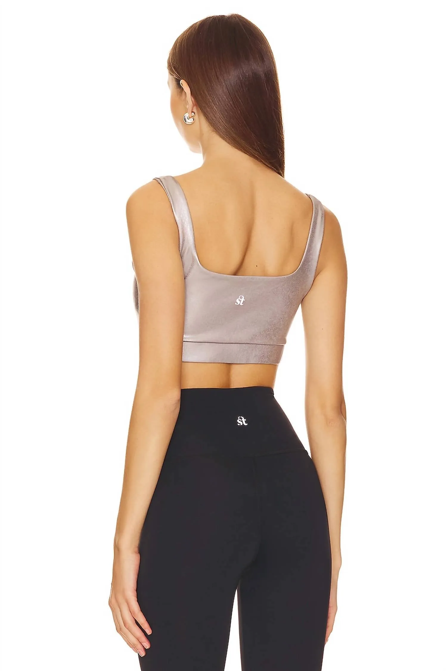 Jolie Sports Bra In Silver