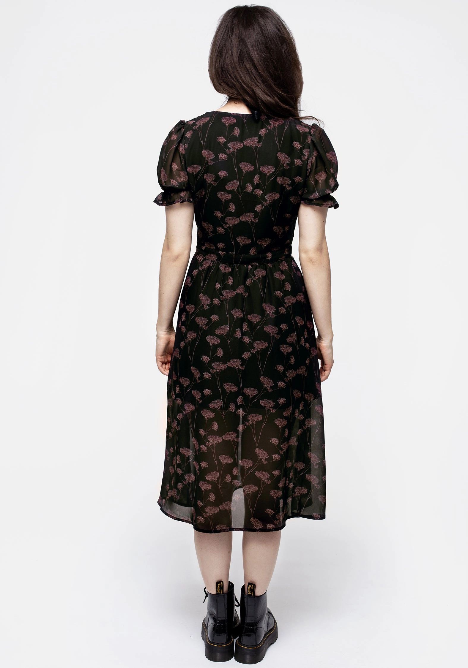 Judas V-Neck Button Midi Dress