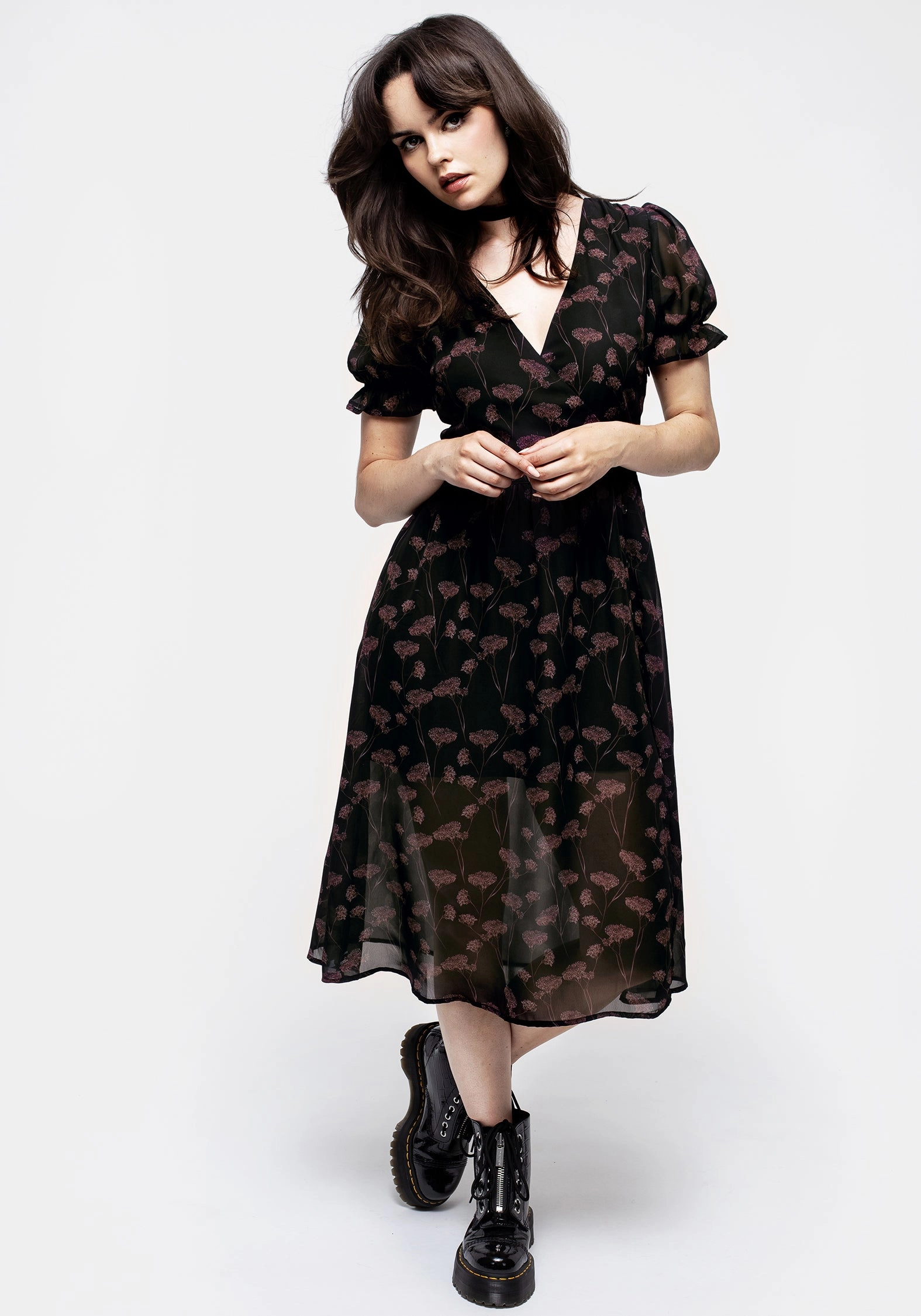 Judas V-Neck Button Midi Dress Dresses Womens - beach dresses cheap