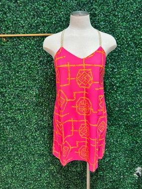 Jude Connally Bailey Dress - Bamboo Lattice Pink/Apricot cheap womens dresses