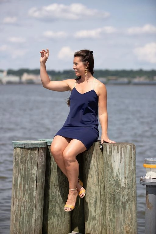 Jude Connally Bailey Dress - Navy