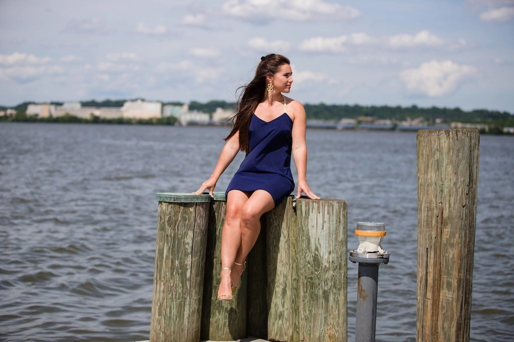 Jude Connally Bailey Dress - Navy