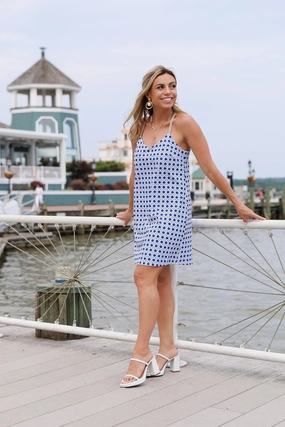 Jude Connally Bailey Dress - Petite Rattan Cobalt summer dresses best deals