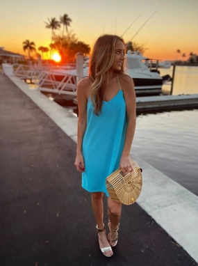 Jude Connally Bailey Dress - Santorini Blue maxi dresses clearance