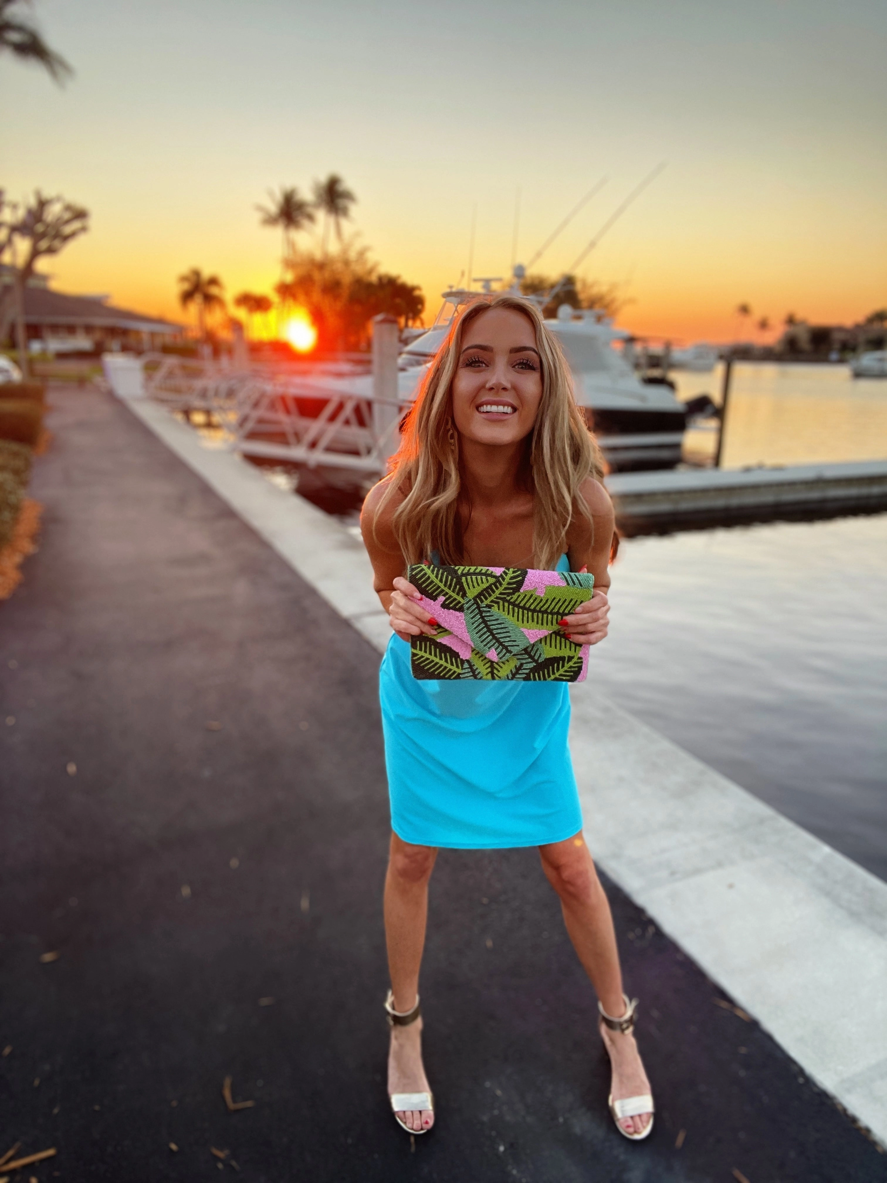 Jude Connally Bailey Dress - Santorini Blue