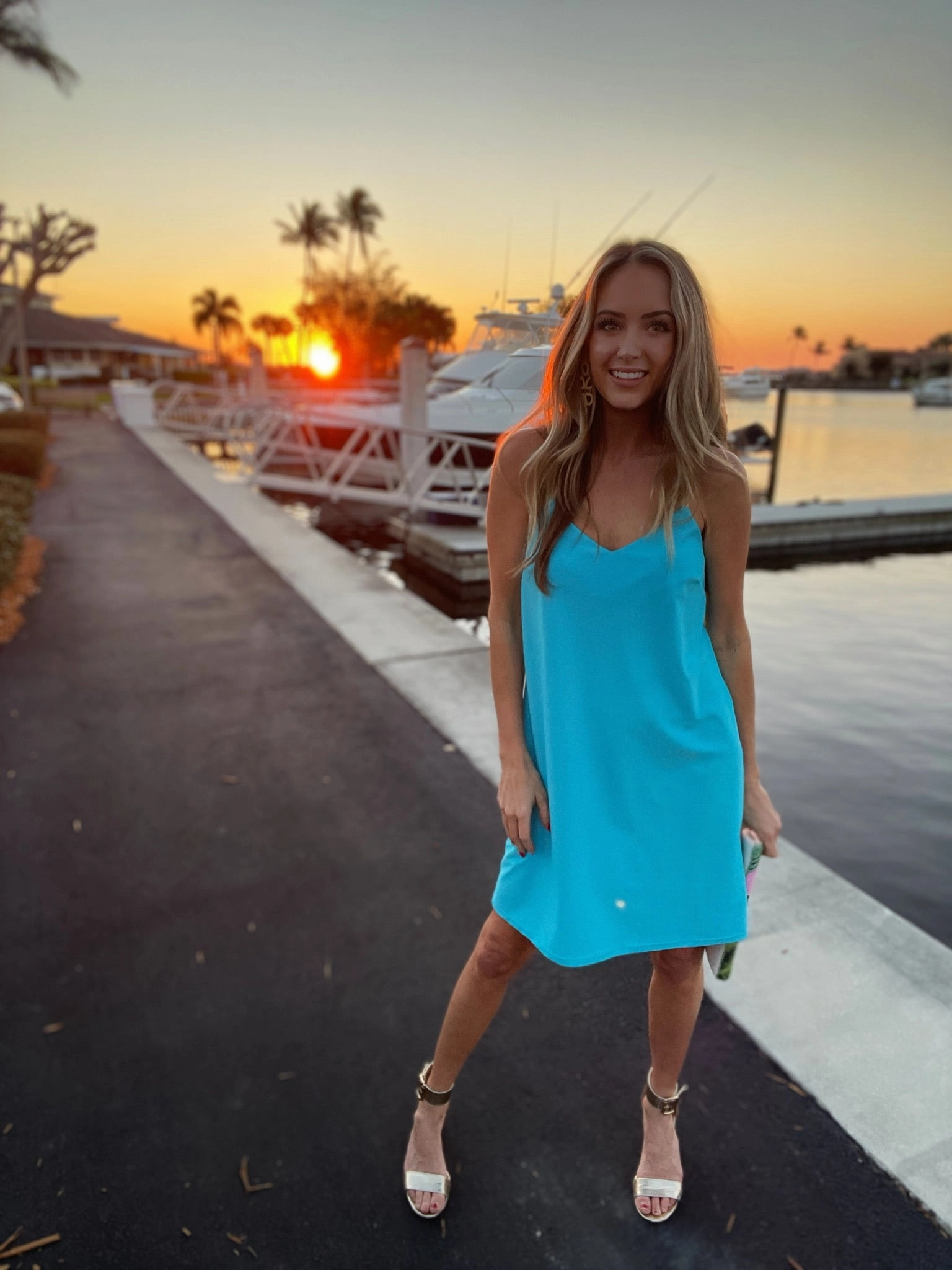 Jude Connally Bailey Dress - Santorini Blue