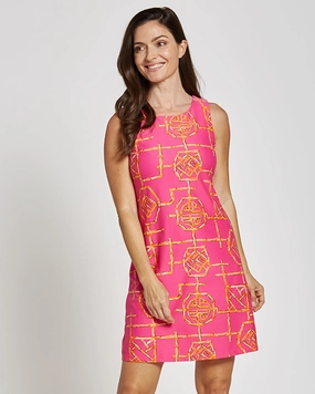 Jude Connally Beth Dress - Bamboo Lattice Pink/Apricot summer dresses best deals