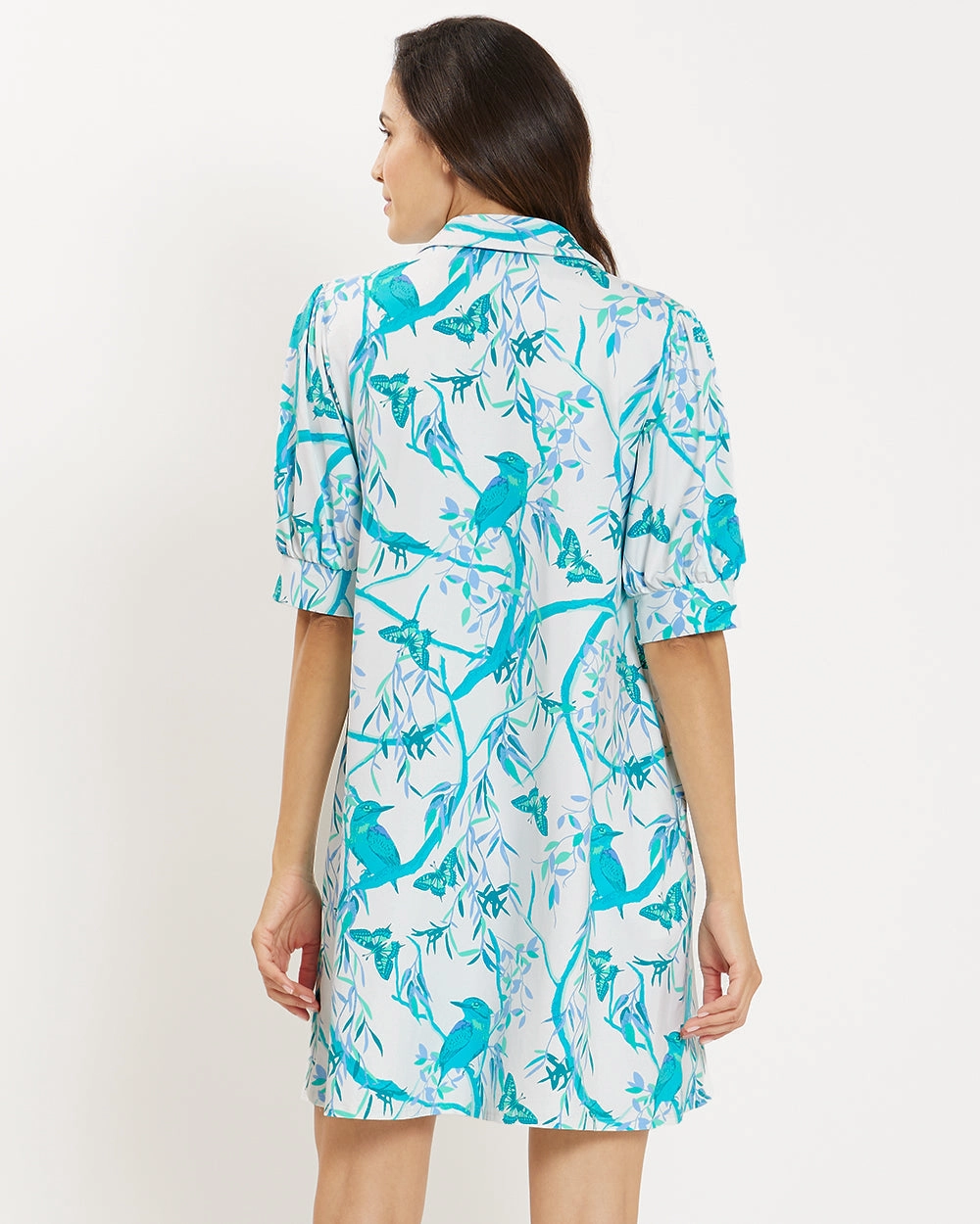 Jude Connally Emerson Dress - Birds And Butterflies White