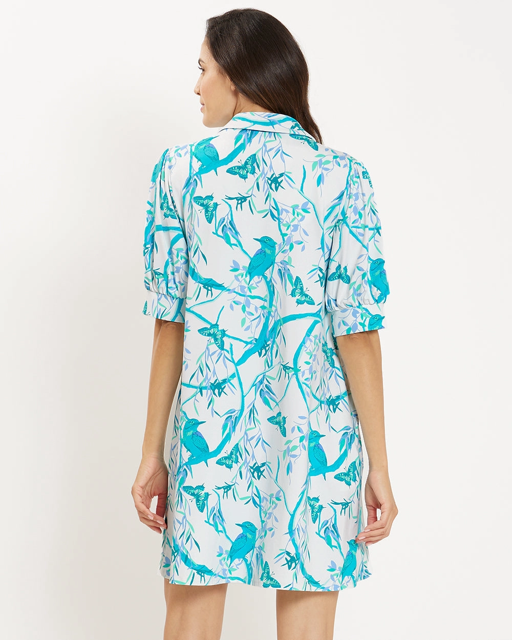 Jude Connally Emerson Dress - Birds And Butterflies White