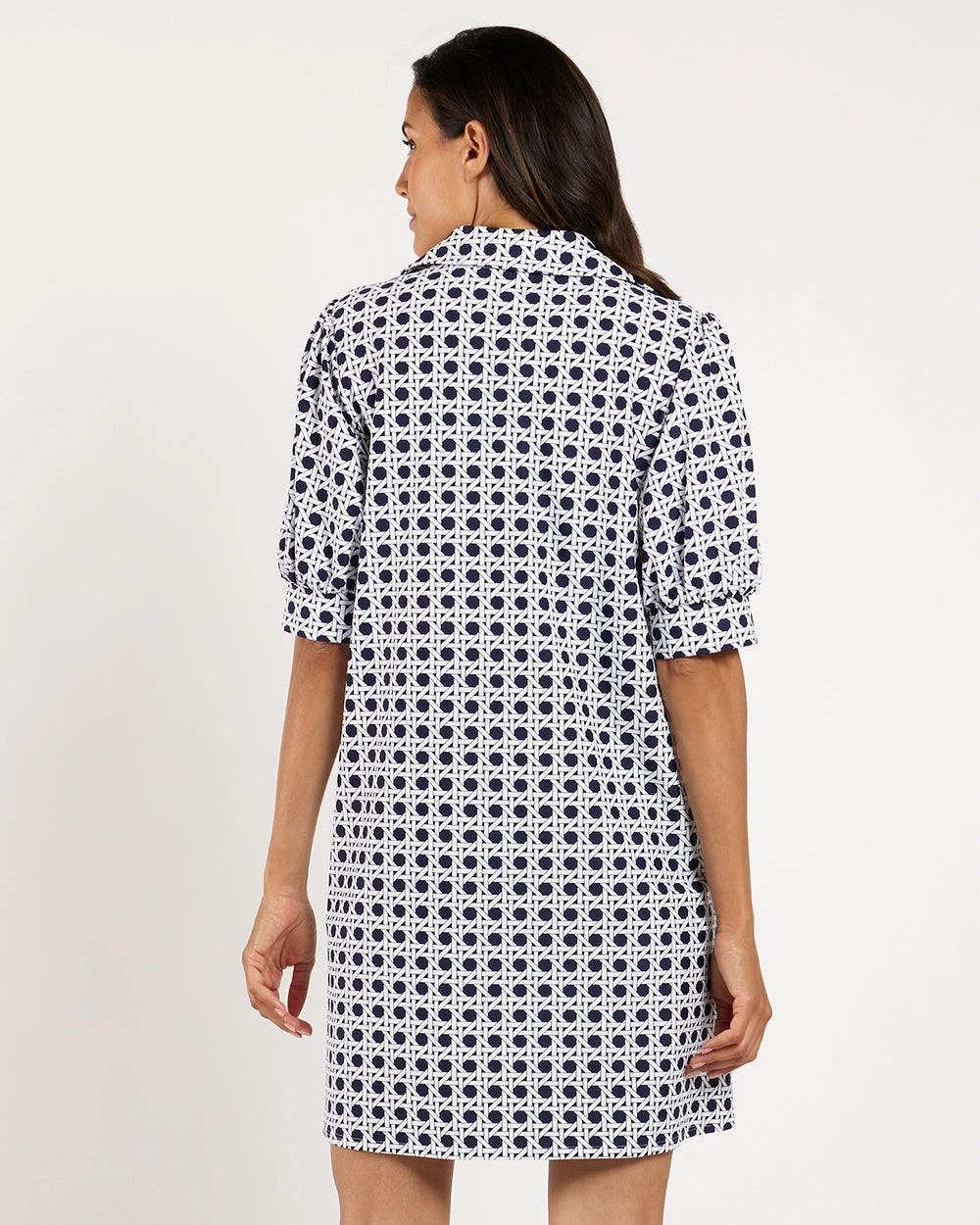 Jude Connally Emerson Dress - Petite Rattan Navy