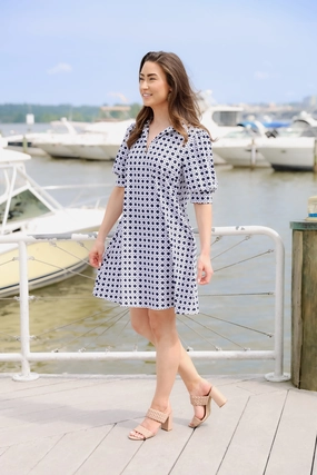 Jude Connally Emerson Dress - Petite Rattan Navy maxi dresses clearance