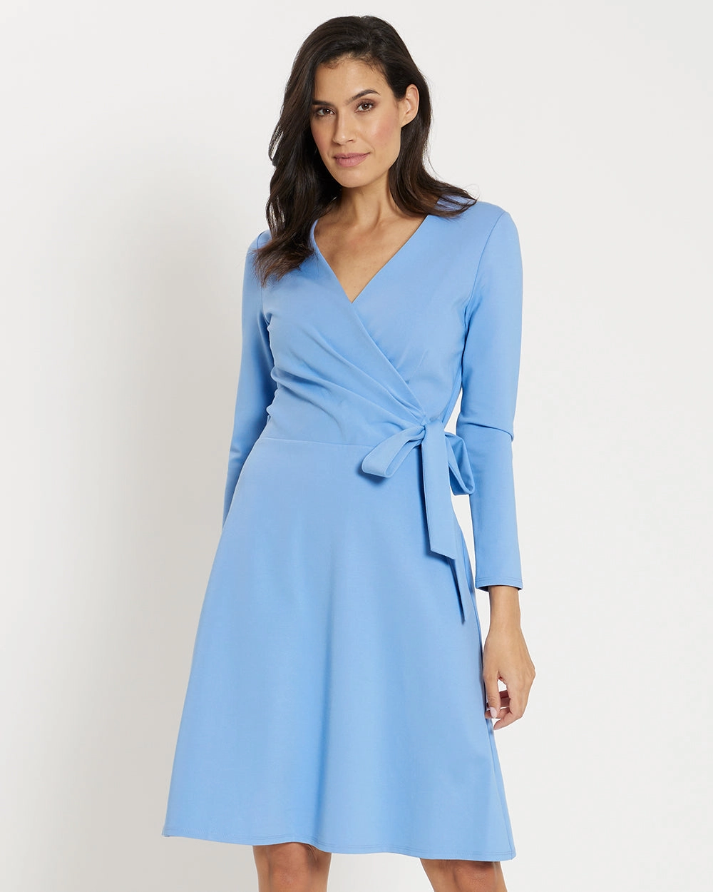 Jude Connally Farrah Ponte Dress - Bluebell