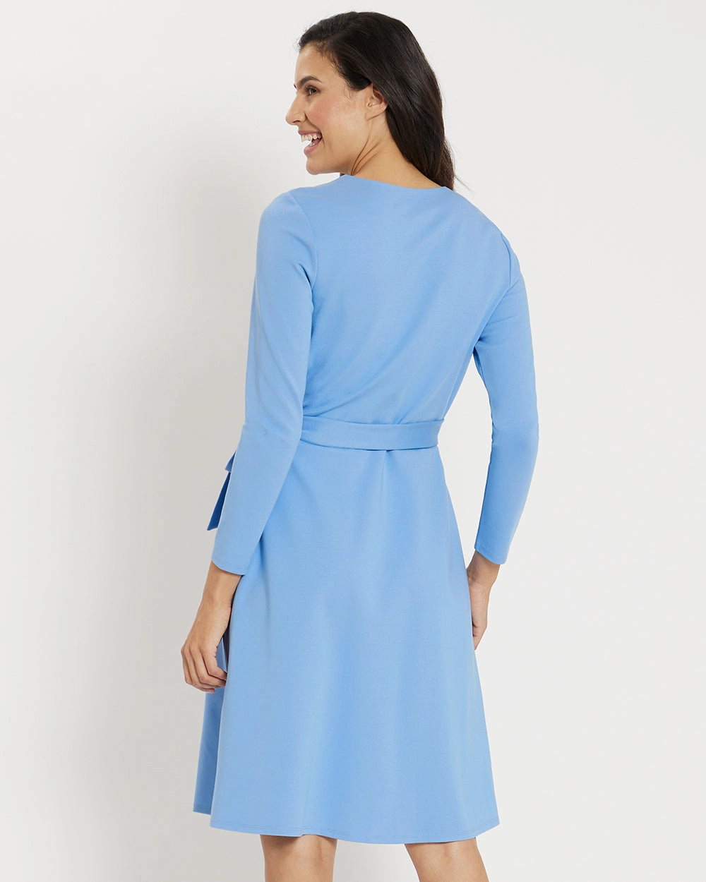 Jude Connally Farrah Ponte Dress - Bluebell