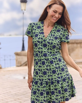 Jude Connally Ginger Dress - Bamboo Ratan Navy maxi dresses clearance