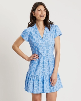 Jude Connally Ginger Dress - Lattice Ropes Periwinkle maxi dresses clearance