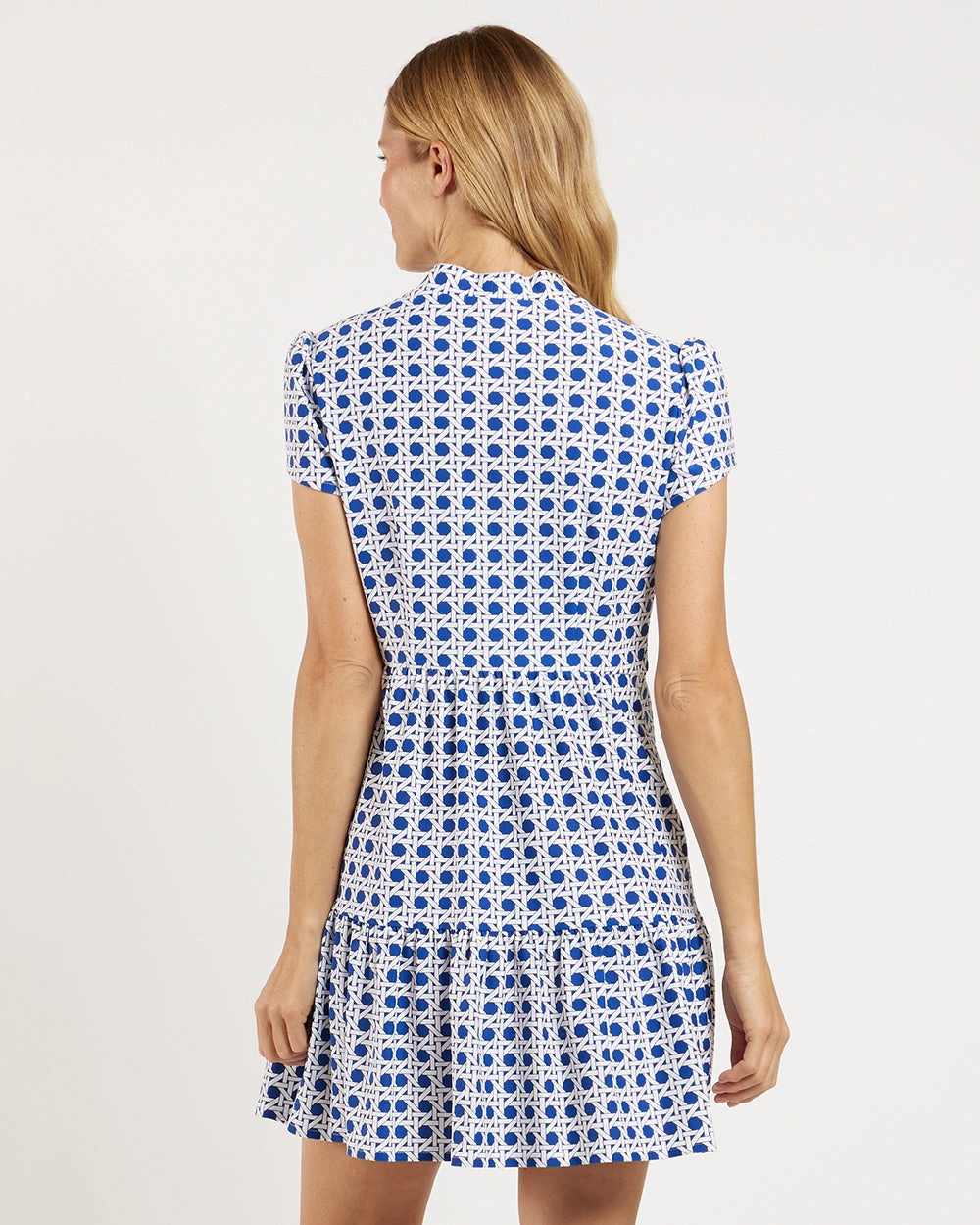 Jude Connally Ginger Dress - Petite Rattan Cobalt
