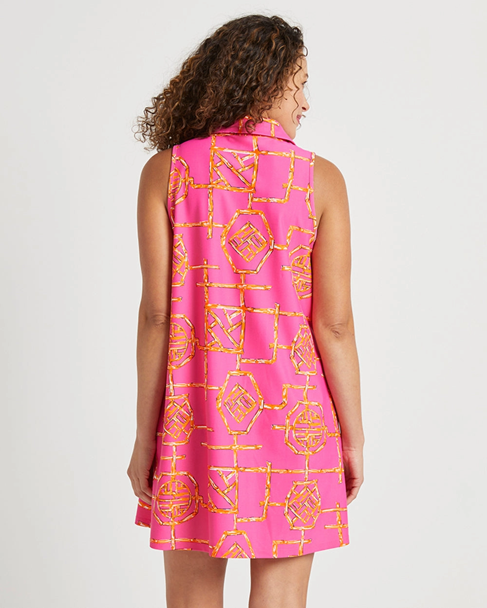 Jude Connally Harlee Dress - Bamboo Lattice Pink/Apricot
