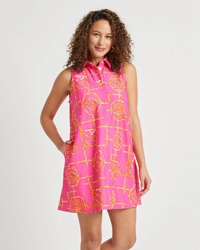 Jude Connally Harlee Dress - Bamboo Lattice Pink/Apricot summer dresses best deals