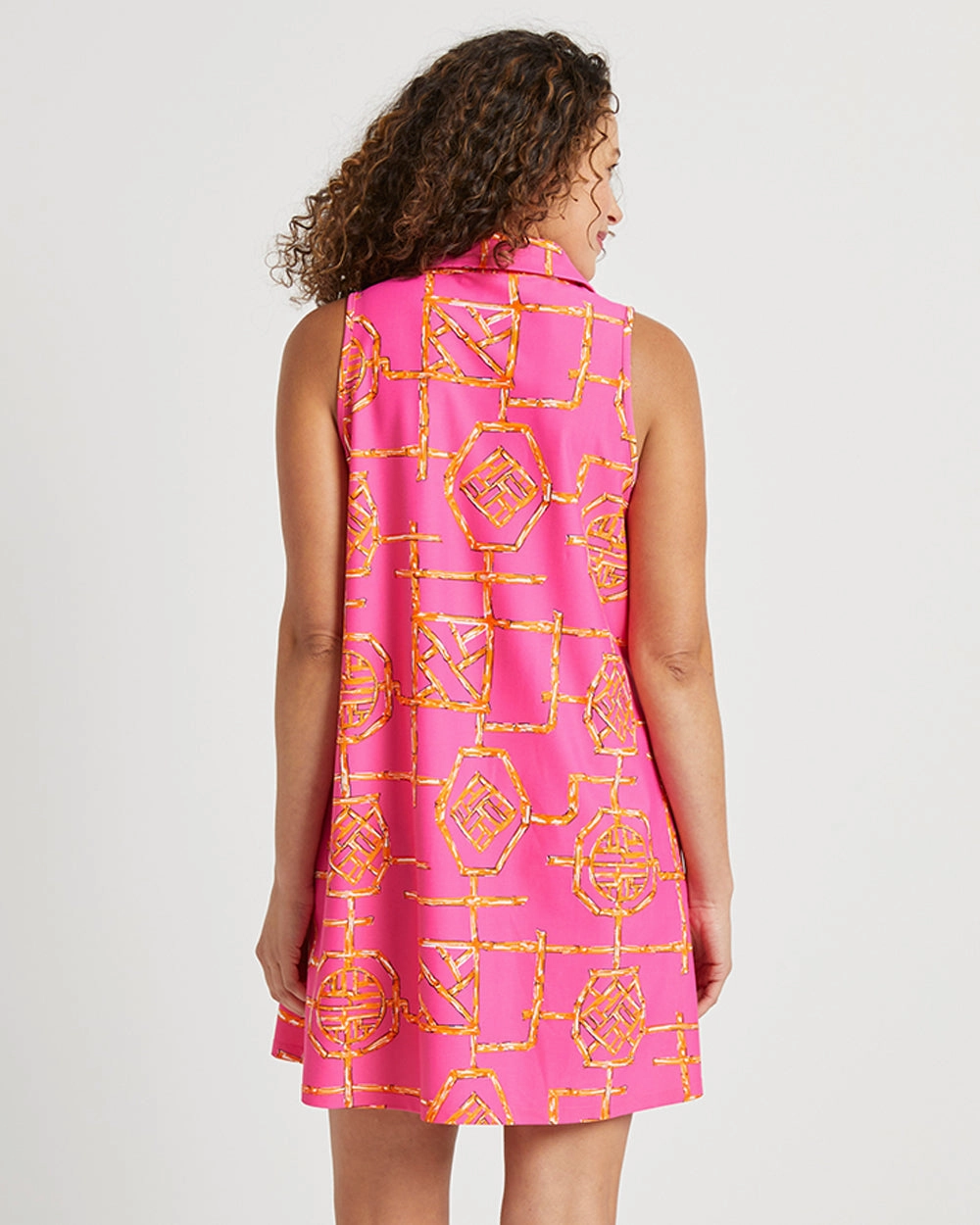 Jude Connally Harlee Dress - Bamboo Lattice Pink/Apricot