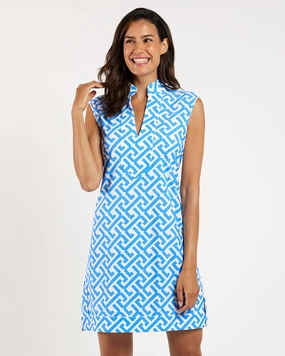 Jude Connally Kristen Dress - Grand JC Key Cornflower maxi dresses clearance
