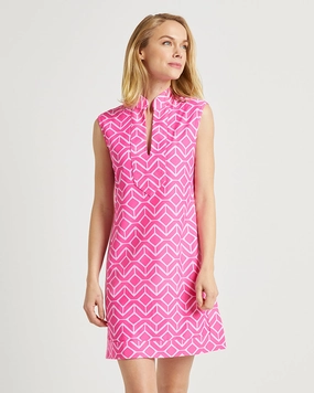 Jude Connally Kristen Dress - Sail Geo Tonal Pink summer dresses best deals