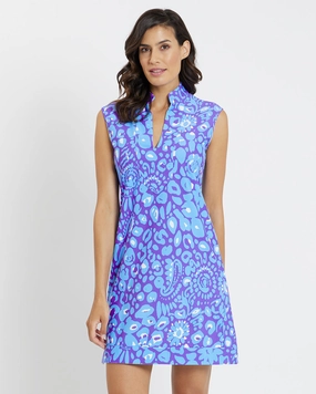 Jude Connally Kristen Dress - Whimsical Cheetah Iris maxi dresses clearance