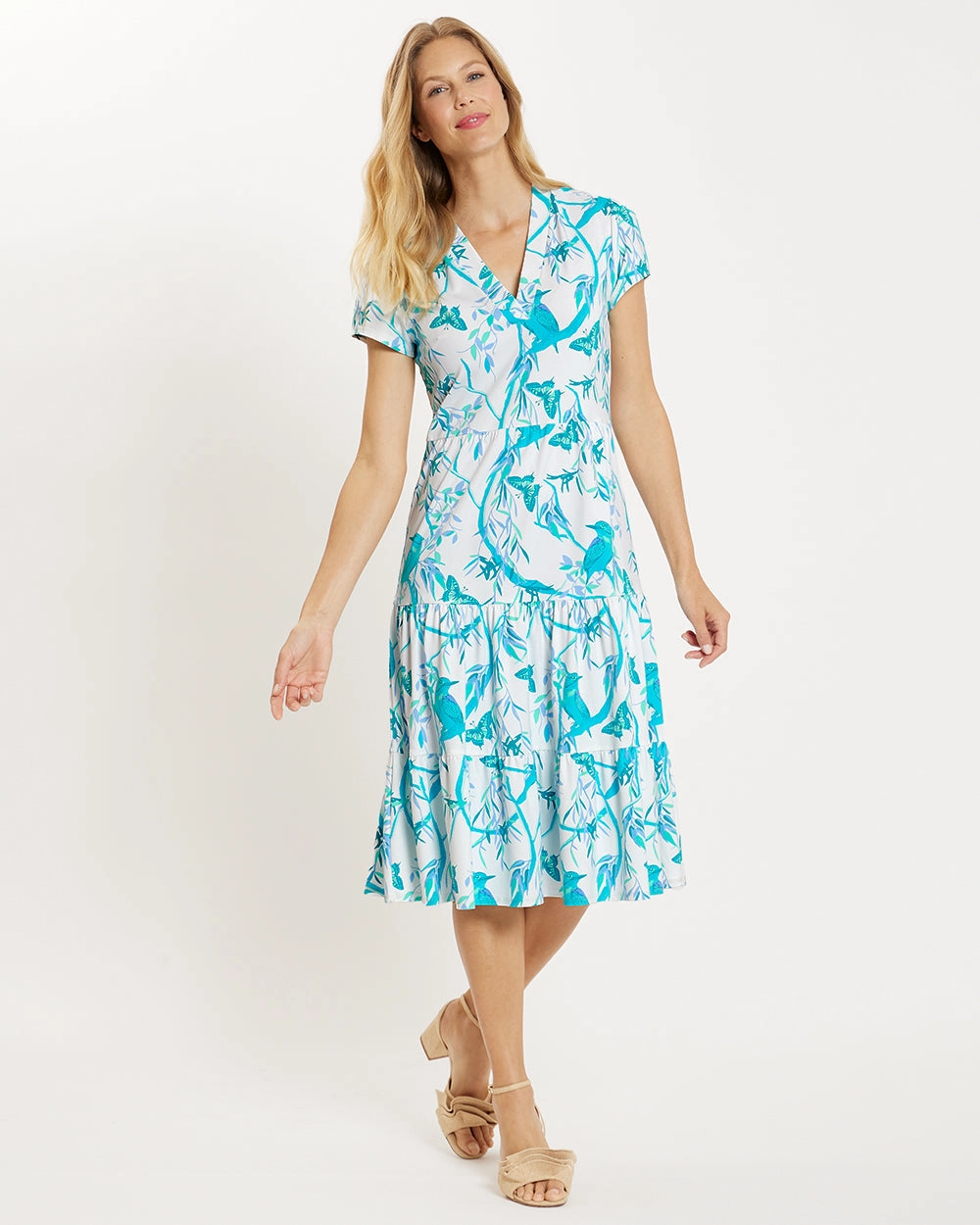 Jude Connally Libby Dress - Birds And Butterflies White summer dresses best deals