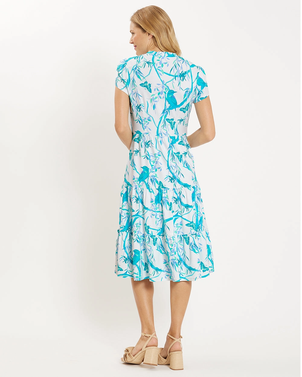 Jude Connally Libby Dress - Birds And Butterflies White