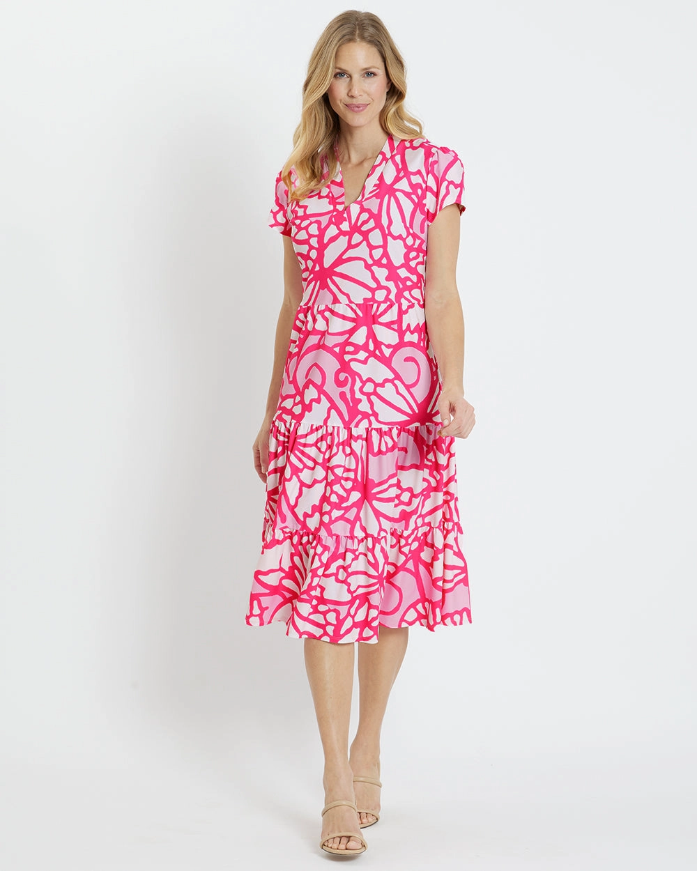 Jude Connally Libby Dress - Grand Wings - Light Pink