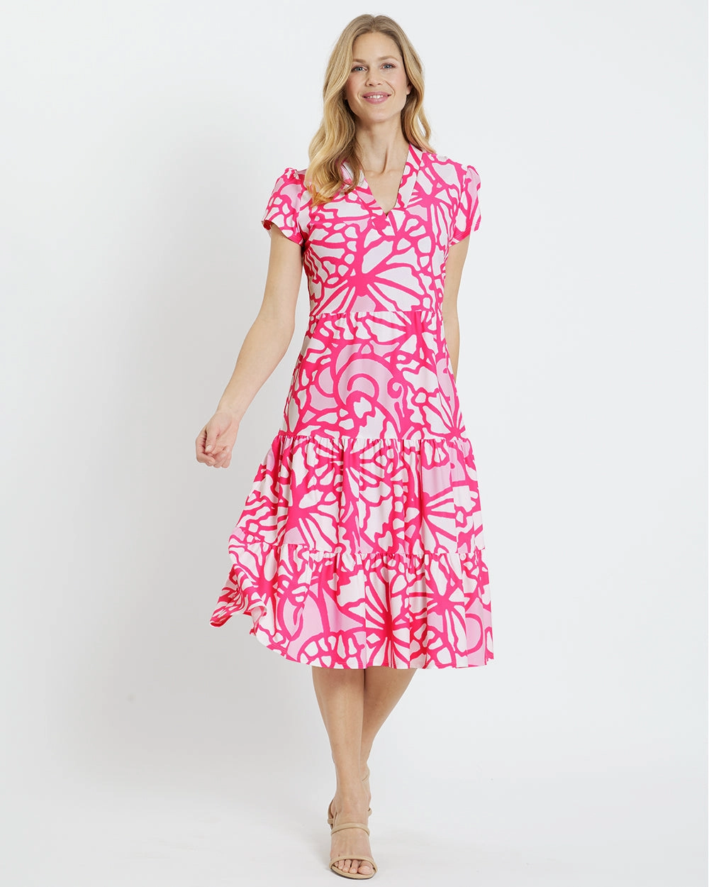 Jude Connally Libby Dress - Grand Wings - Light Pink summer dresses best deals